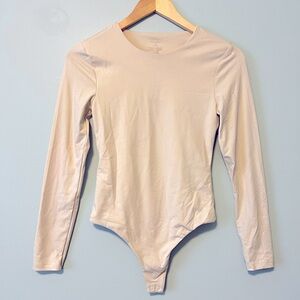 NWOT Nuuds Crewneck Bodysuit Bone